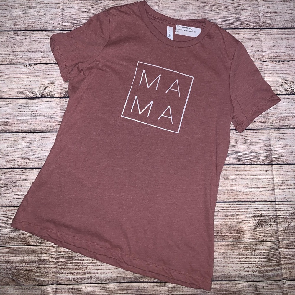 Mama mauve color t-shirt